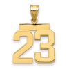 Polished Number Charms — 23