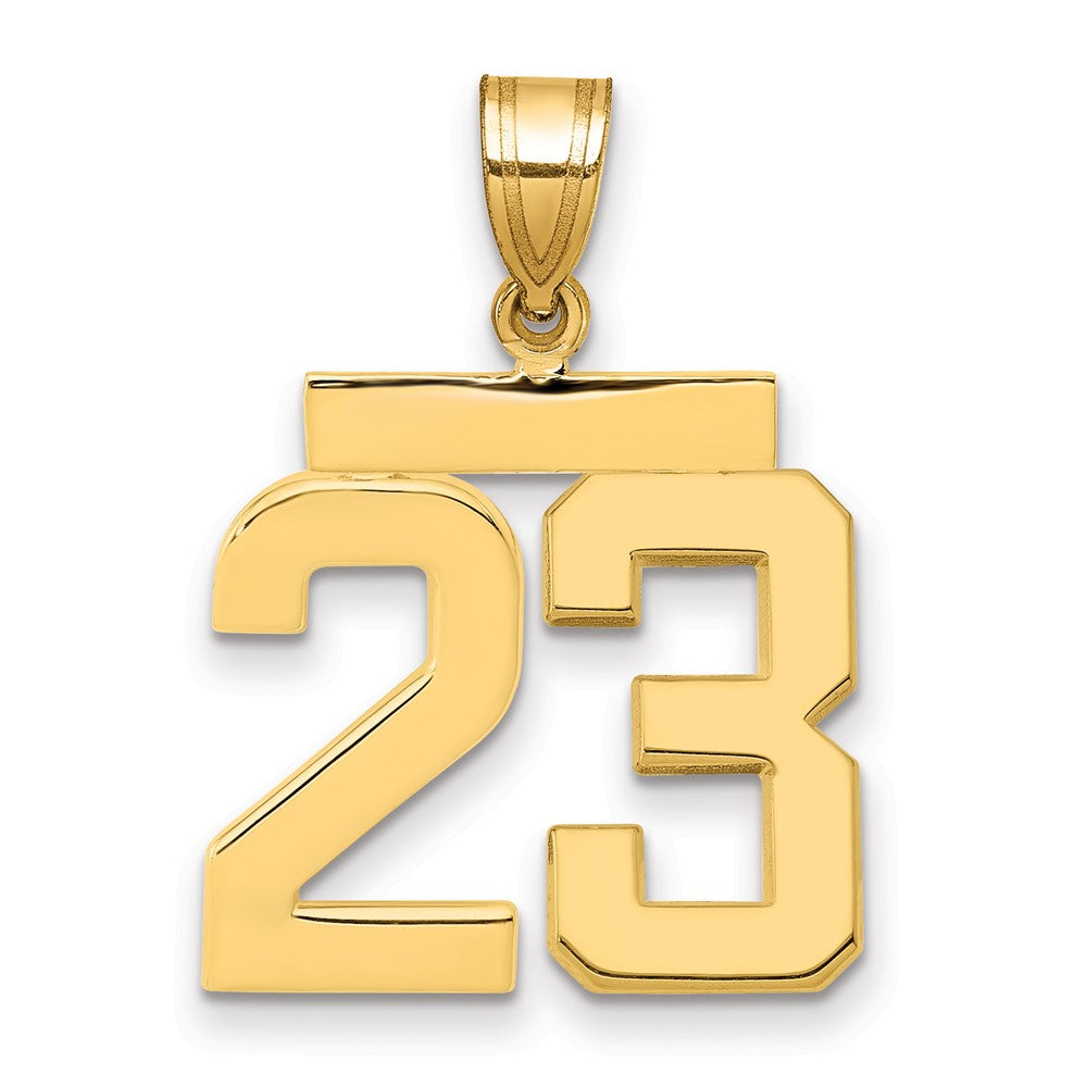 Polished Number Charms — 23