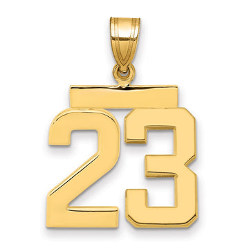 Polished Number Charms — 23
