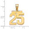 Polished Number Charms — 25