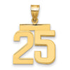 Polished Number Charms — 25