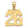 Polished Number Charms — 26