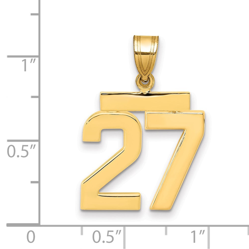 Polished Number Charms — 27