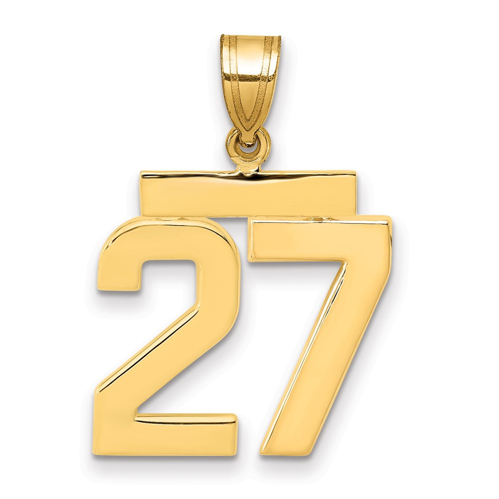 Polished Number Charms — 27
