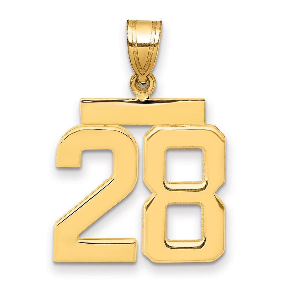 Polished Number Charms — 28