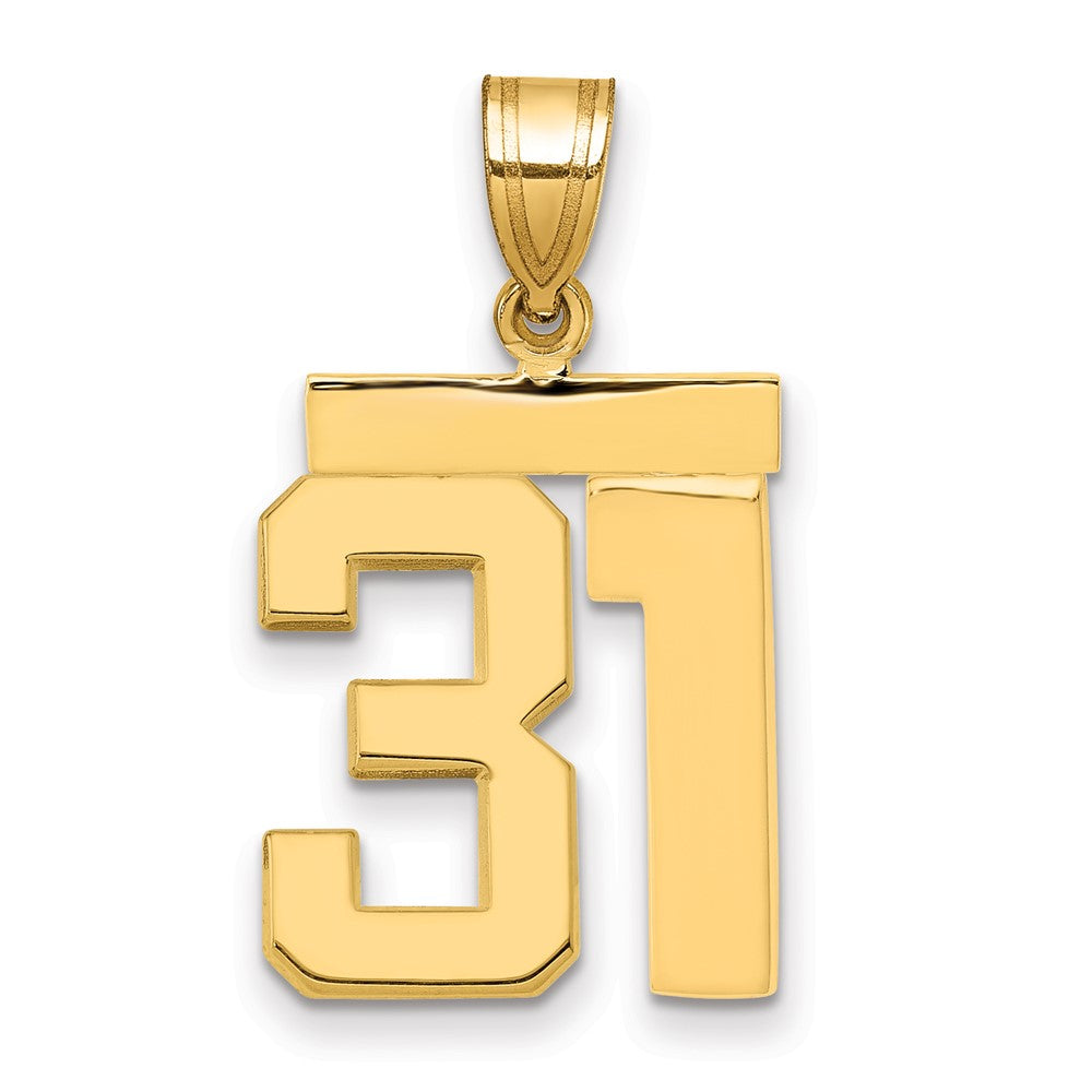 Polished Number Charms — 31