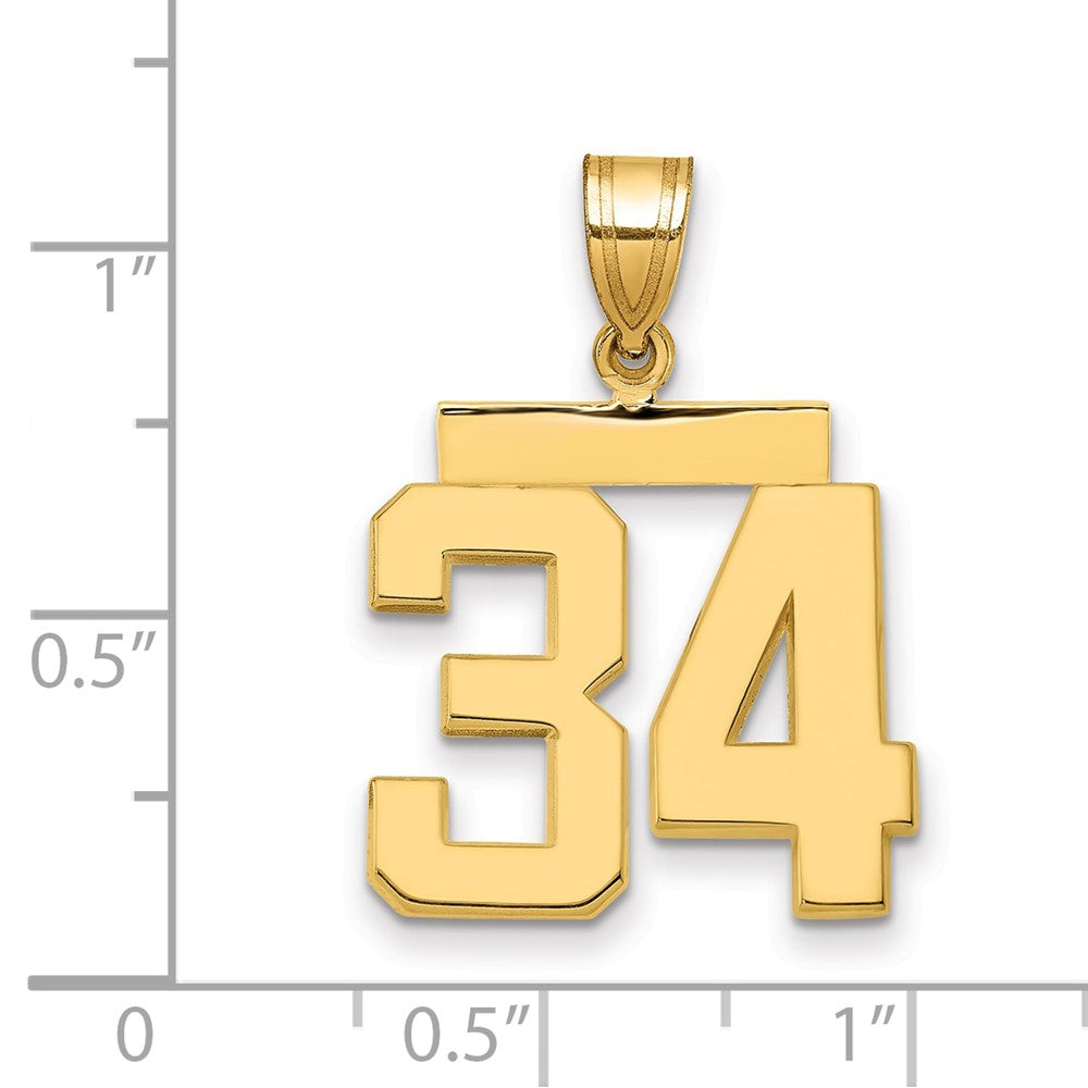 Polished Number Charms — 34