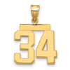 Polished Number Charms — 34