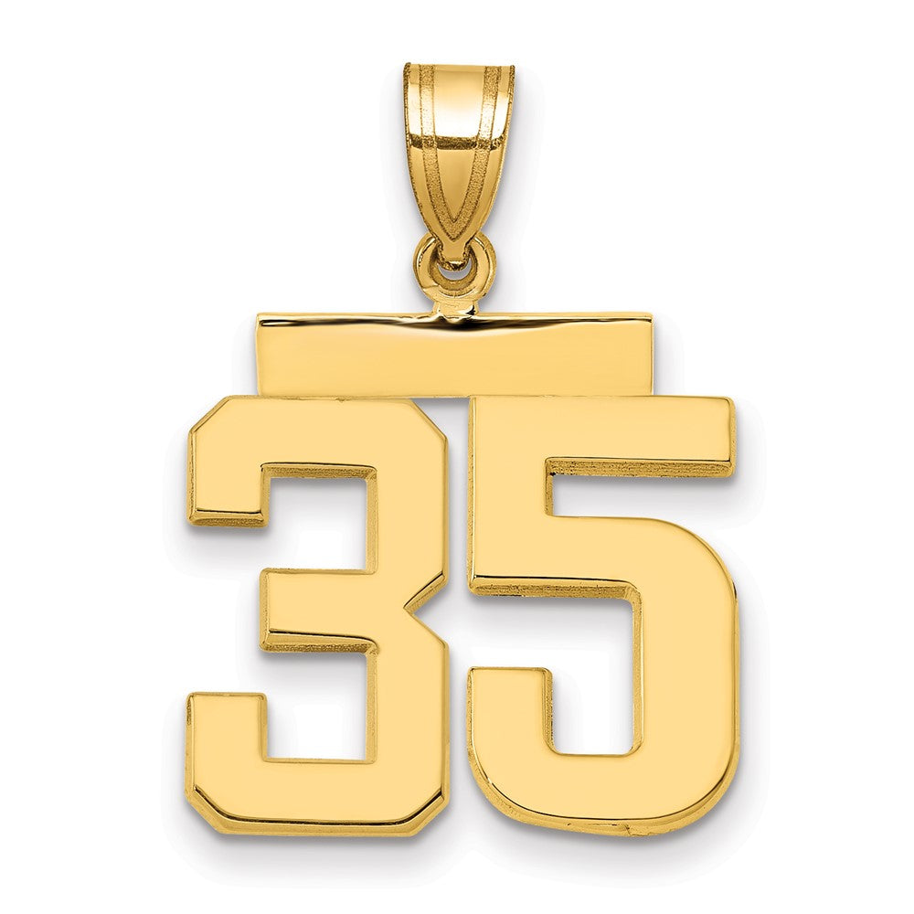 Polished Number Charms — 35