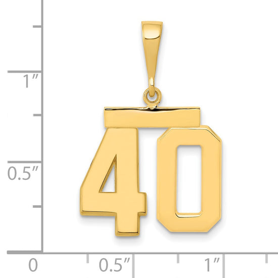 Polished Number Charms — 40
