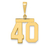 Polished Number Charms — 40