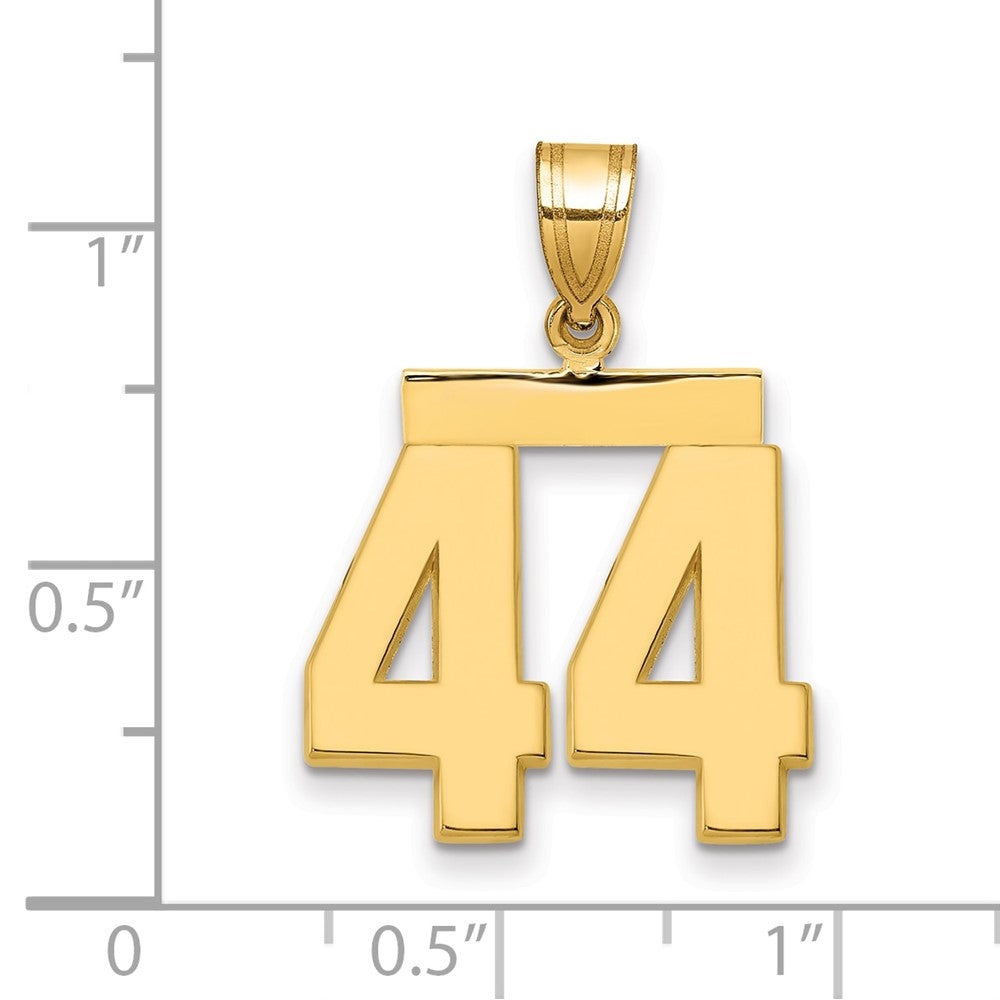 Polished Number Charms — 44
