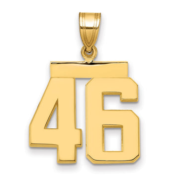 Polished Number Charms — 46