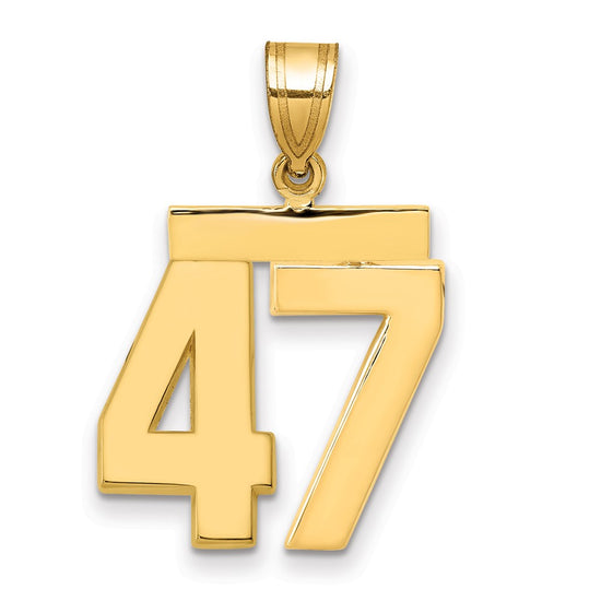 Polished Number Charms — 47