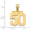 Polished Number Charms — 50