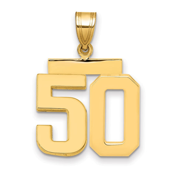 Polished Number Charms — 50