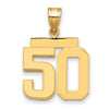 Polished Number Charms — 50