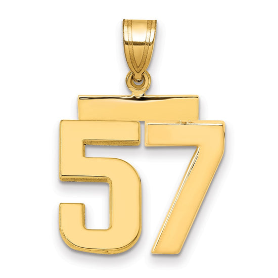 Polished Number Charms — 57