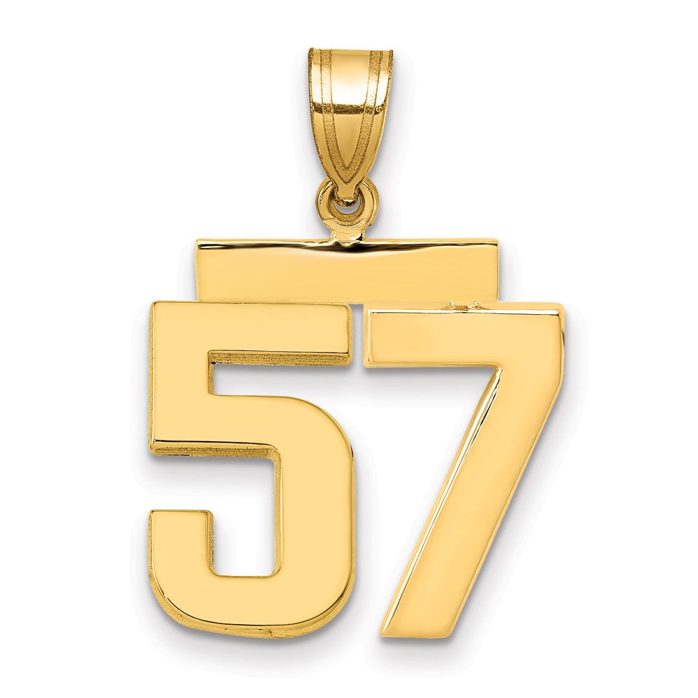 Polished Number Charms — 57