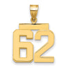 Polished Number Charms — 62