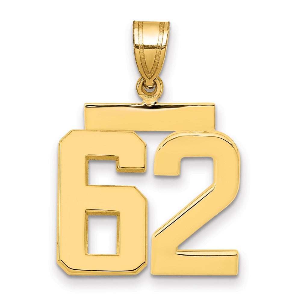 Polished Number Charms — 62