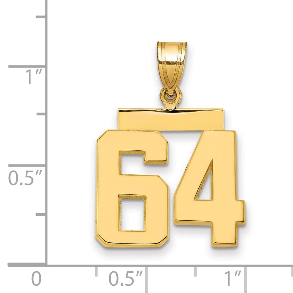 Polished Number Charms — 64