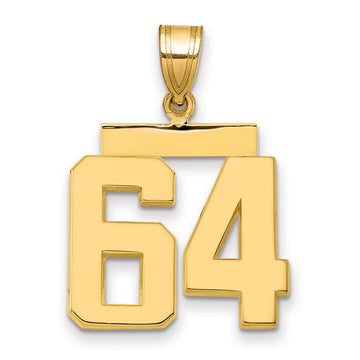 Polished Number Charms — 64