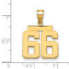 Polished Number Charms — 66