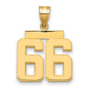Polished Number Charms — 66