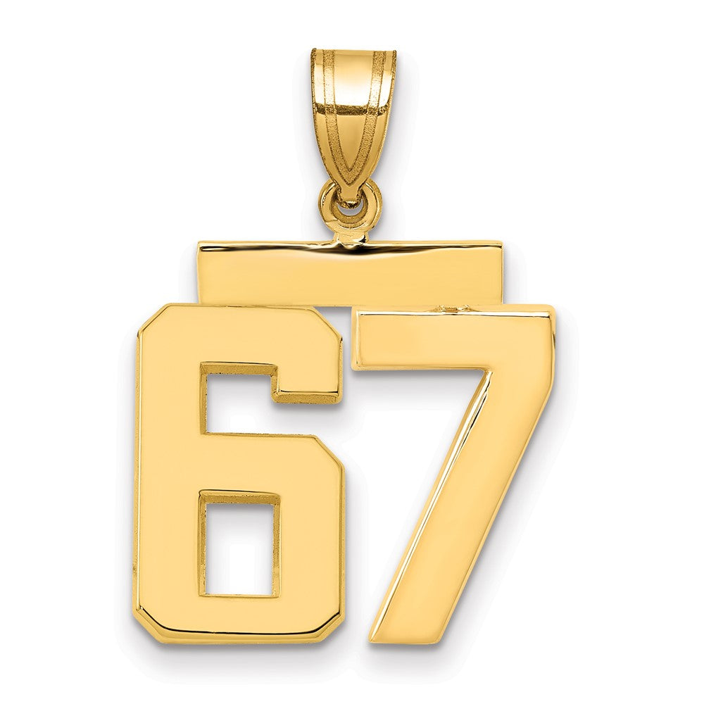 Polished Number Charms — 67