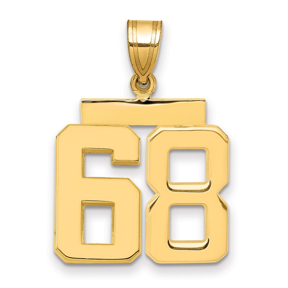 Polished Number Charms — 68