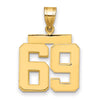 Polished Number Charms — 69