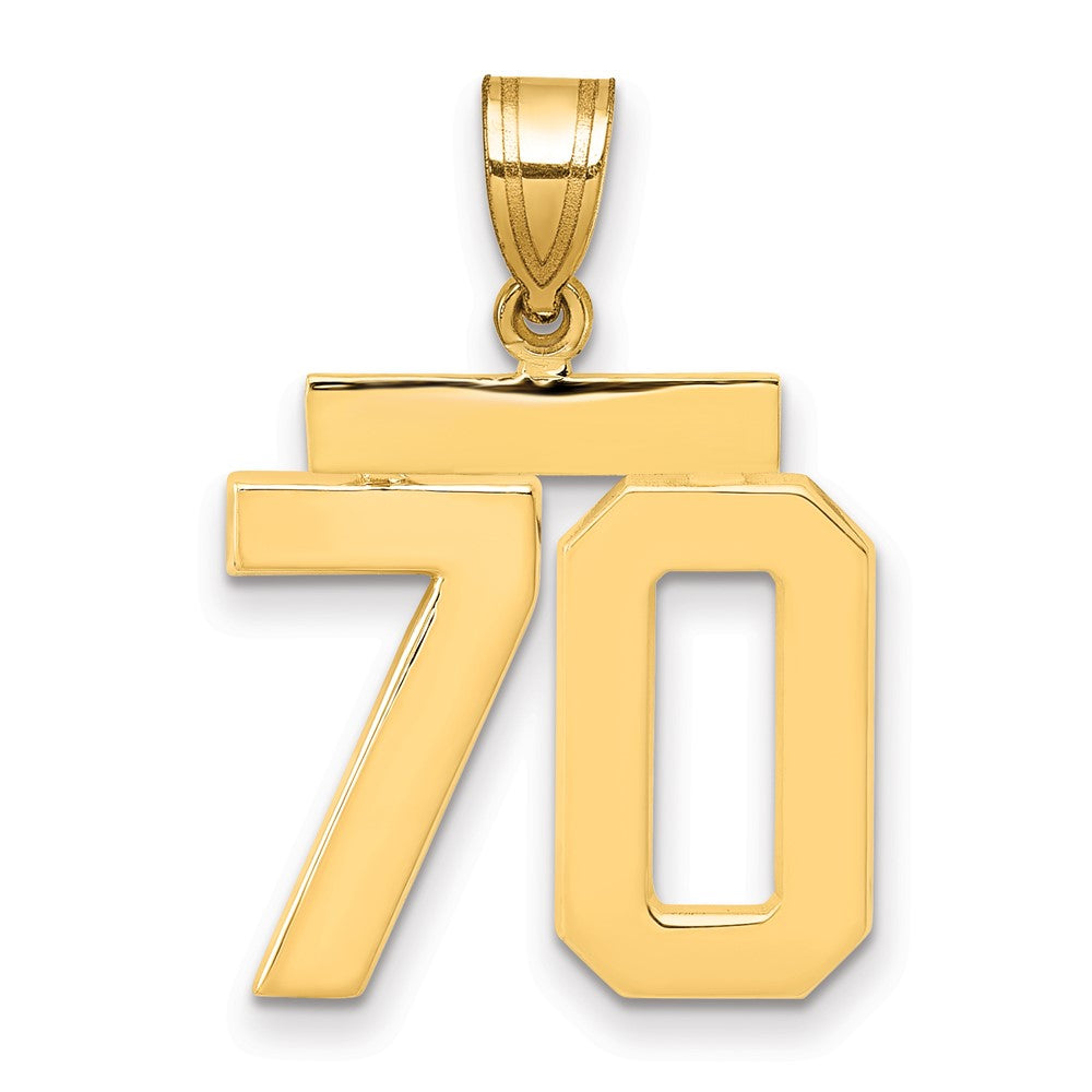 Polished Number Charms — 70