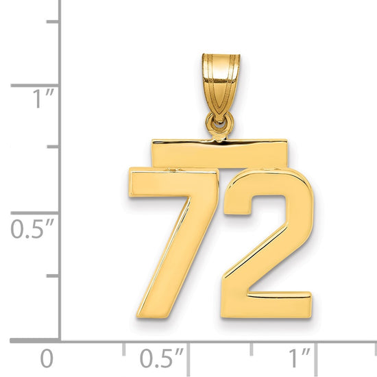 Polished Number Charms — 72