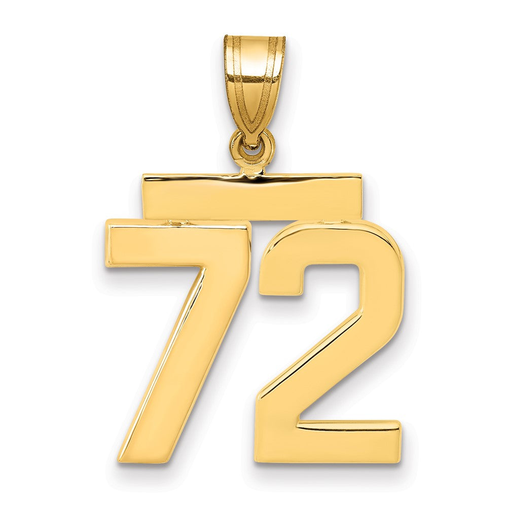 Polished Number Charms — 72