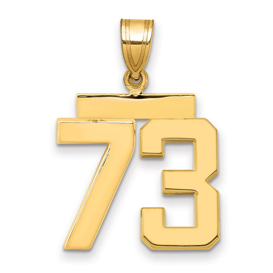 Polished Number Charms — 73