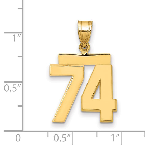 Polished Number Charms — 74