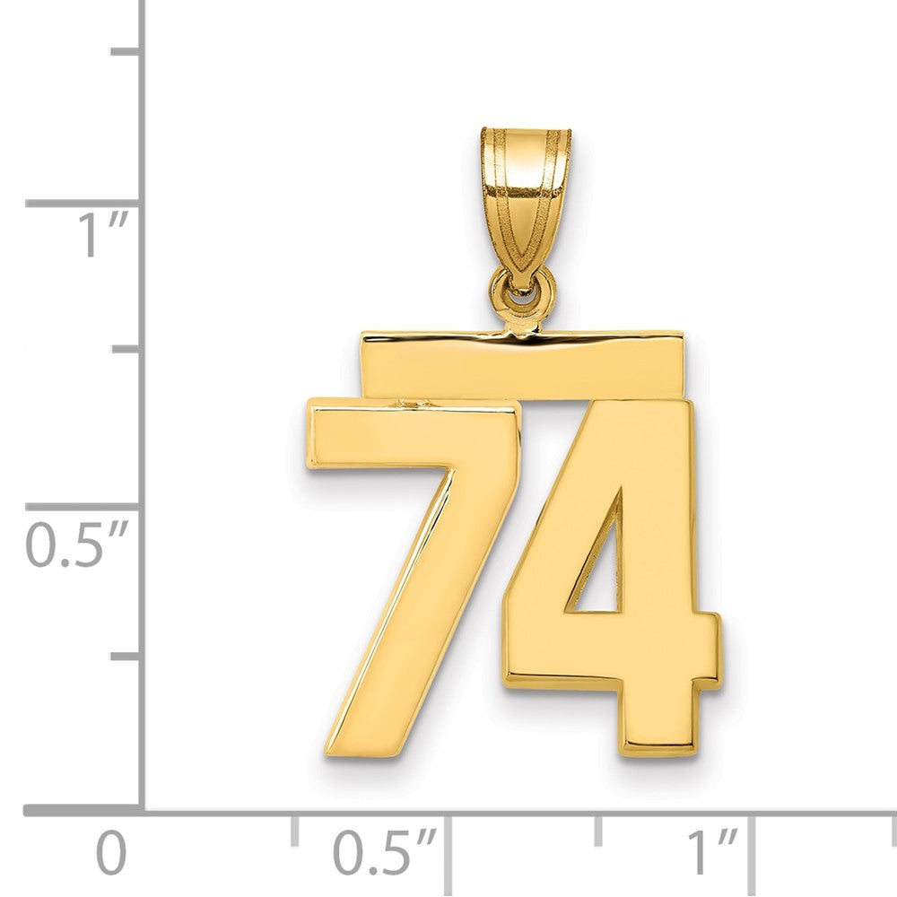 Polished Number Charms — 74