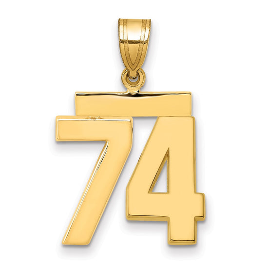 Polished Number Charms — 74
