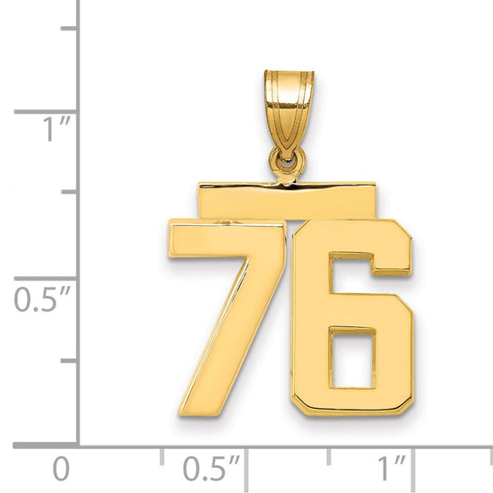Polished Number Charms — 76