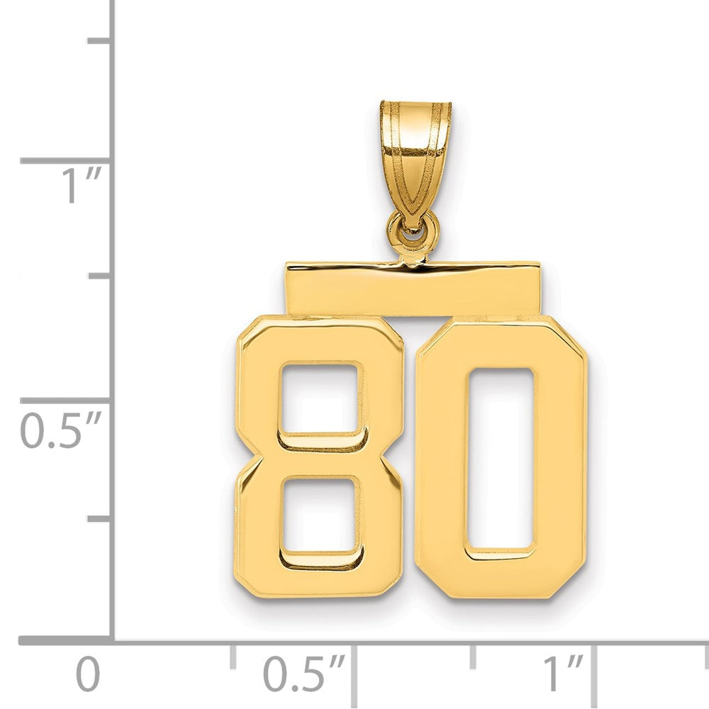 Polished Number Charms — 80