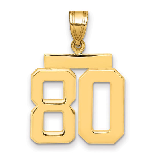 Polished Number Charms — 80