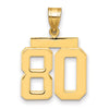 Polished Number Charms — 80