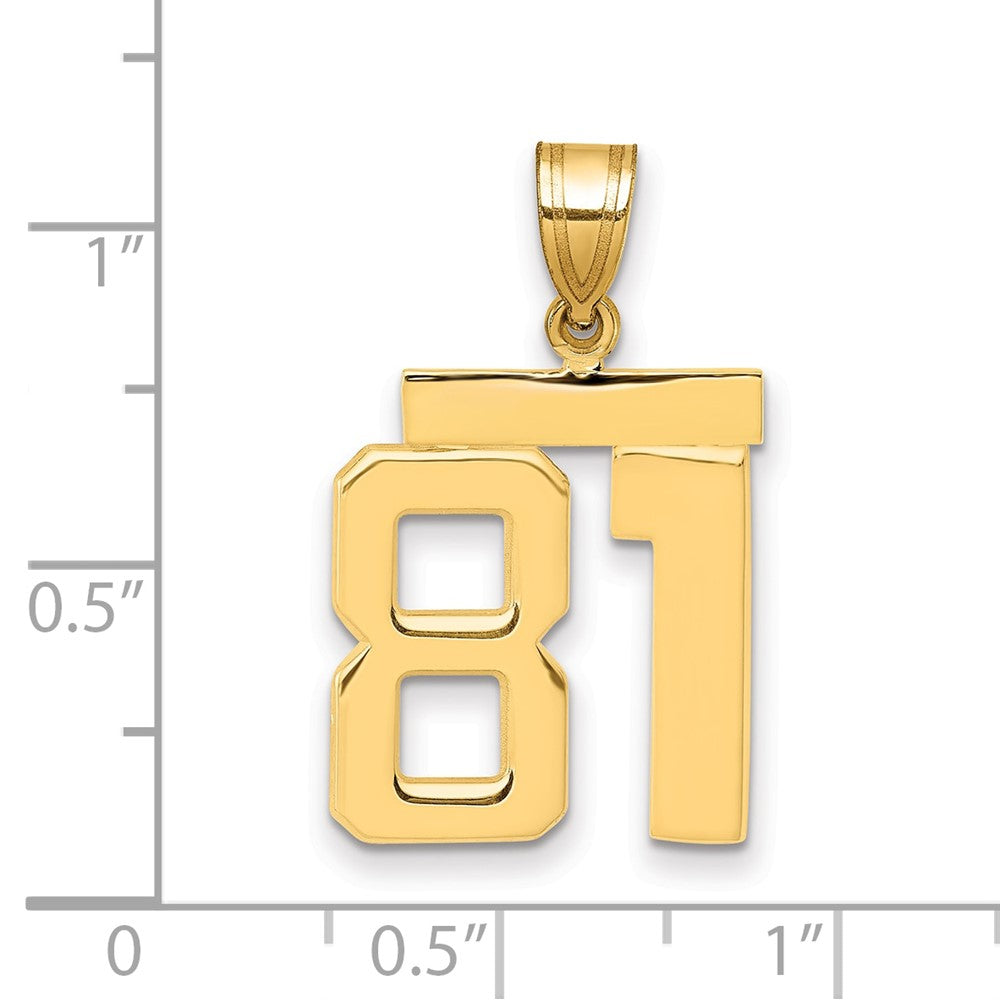 Polished Number Charms — 81