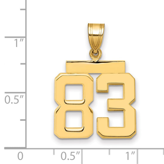 Polished Number Charms — 83