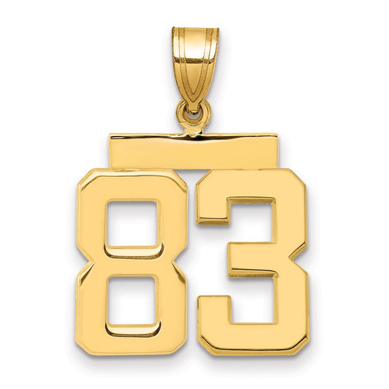 Polished Number Charms — 83
