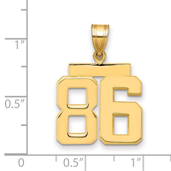 Polished Number Charms — 86