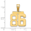 Polished Number Charms — 86