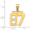 Polished Number Charms — 87