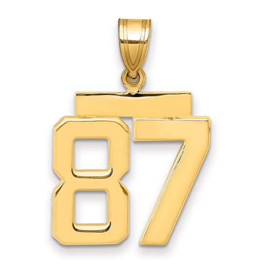 Polished Number Charms — 87